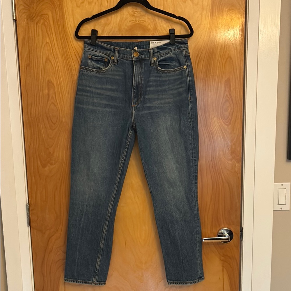 Rag & Bone Classic Straight Leg Women's Jeans - Blue